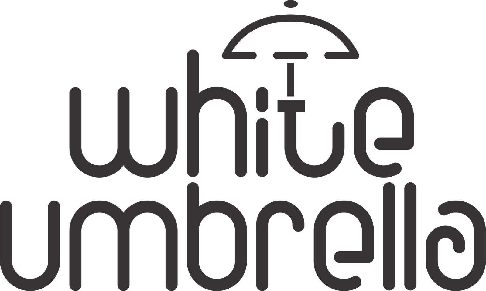 White Umbrella NEGRO